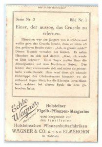 Hans Kicks Kuster Ghost Down Tower Stairs, Echte Wagner German Trade Card *VT31A