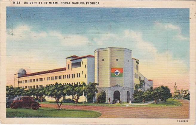 Florida Coral Gables The University Of Miami 1941 Curteich