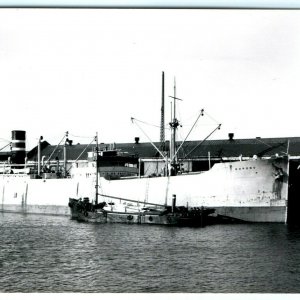 c1940s SS Nordbo Denmark Cargo Steamship Made 1923 Real Photo RPPC Teibo Maru A9