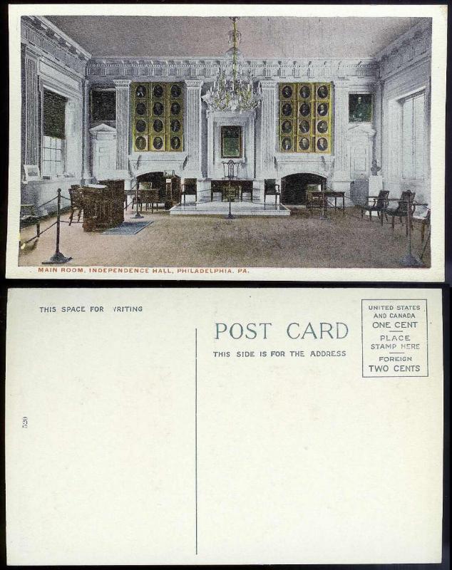 Main Room Independence Hall Philadelphia PA 1910