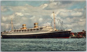 Cruise Ship Holland-America Line Flagship NIEUW AMSTERDAM Postcard