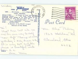 Pre-1980 TRAVELODGE MOTEL Yuma Arizona AZ c0466