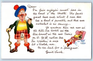 1963 Scotland Kilt Massage Letter Des Moines Iowa IA Posted Vintage  Postcard