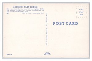 Tennessee / Arkansas Mississippi River Bridges Postcard