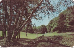 ECHO LAKE, Pennsylvania, 1954; No. 2 green of 3000 yard private golf course a...