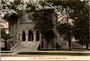 Postcard St. John's Episcopal Church in Wichita, Kansas~2887