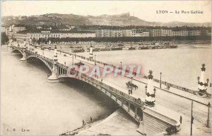 Old Postcard Lyon Bridge Galli�ni