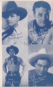 Cowboy Arcade Card Jack Padjeon James Warner Roy Rogers Monte Hall