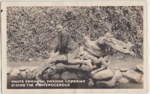 Foreign Postcard c1920s SWEDEN Swedish Comedian KNUTE ERICKSON Switerocerous