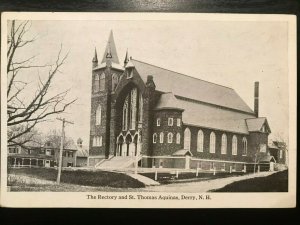 Vintage Postcard 1915-1930 Rectory St. Thomas Aquinas Derry New Hampshire