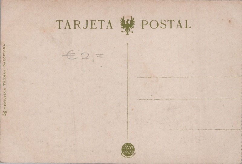 Spain Valencia Parque Emilio Castelar y Calle de las Barcas Postcard C284
