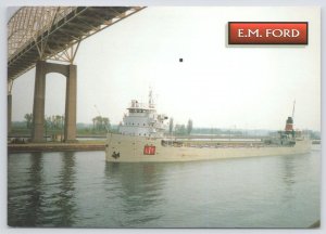 Transportation~EM Ford Inland Lakes Co Ferry Under Bridge~c1910 Postcard