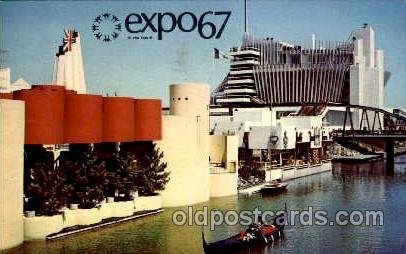 Montreal, Canada Exposition, 1967 expo 67 1967 light postal marking on front ...