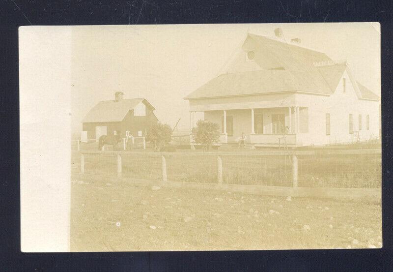 RPPC HAINES OREGON RESIDENCE STREET SCENE HOUSE VINTAGE REAL PHOTO POSTCARD