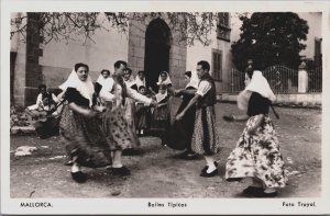 Spain Mallorca Bailes Tipicos Vintage RPPC C110