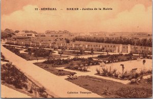 Senegal Afrique Occidentale Dakar Jardins de la Mairie Postcard C109