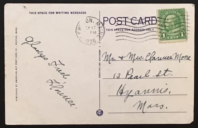 The Androscoggin River Lewiston Maine 1936 American Art Post Card Co 1A2660