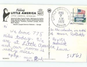 Pre-1980 RESTAURANT SCENE Little America Wyoming WY B9462