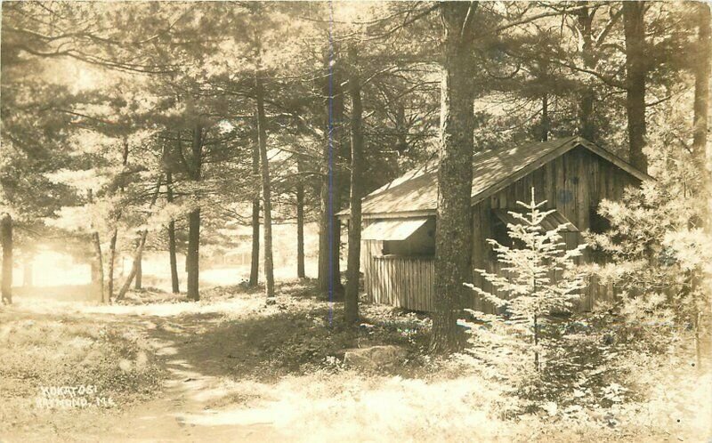 Cabin Raymond Maine RPPC Photo Postcard 11765