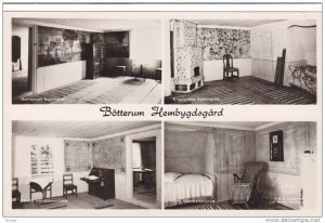 RP, Four Interior Views, Botterum Hembygdogard, Sweden, 1920-1940s