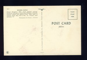 Proctor, Vermont/VT Postcard, Wilson Castle, Grand Reception Hall, Fireplace