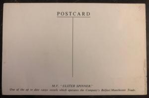 Mint Great Britain Picture Postcard MV Ulster Spinner Belfast Steamship Co