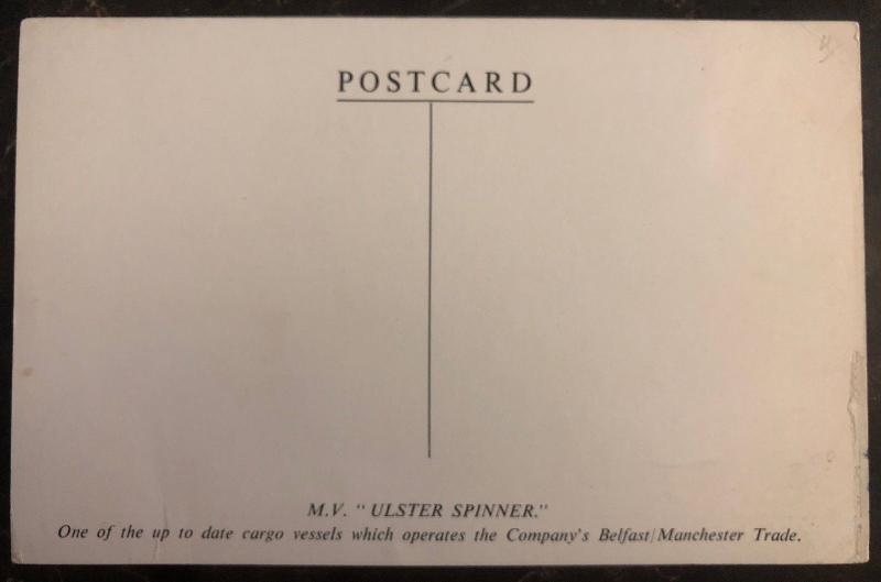 Mint Great Britain Picture Postcard MV Ulster Spinner Belfast Steamship Co