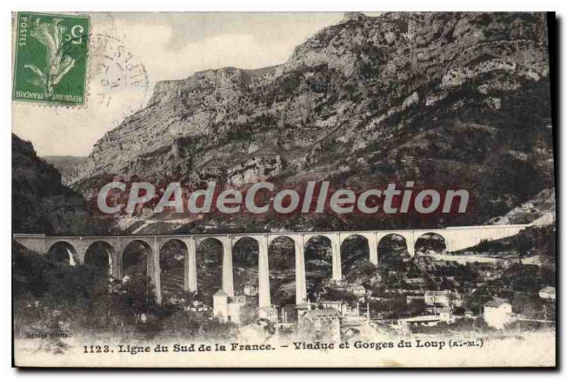 Old Postcard Gorges of WOLF viaduct