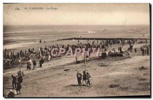 Old Postcard Cabourg The Beach