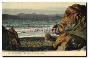 Old Postcard La Bocca The Rocks and the Esterel