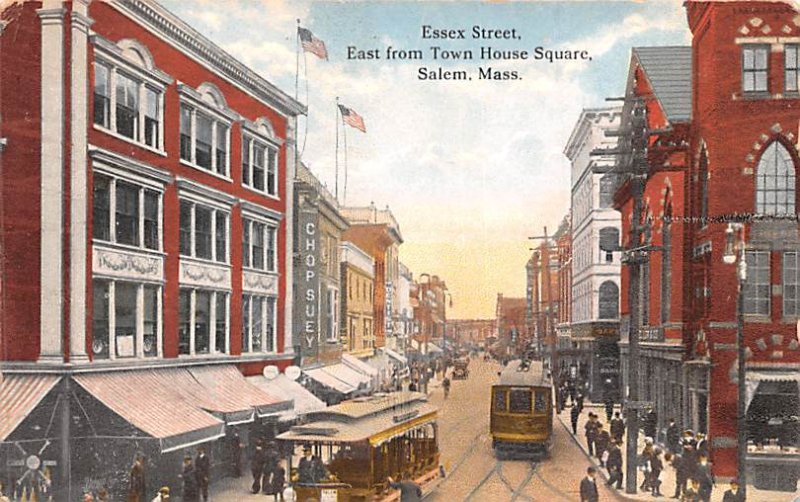 Essex Street East from Town House Square - Salem, Massachusetts MA