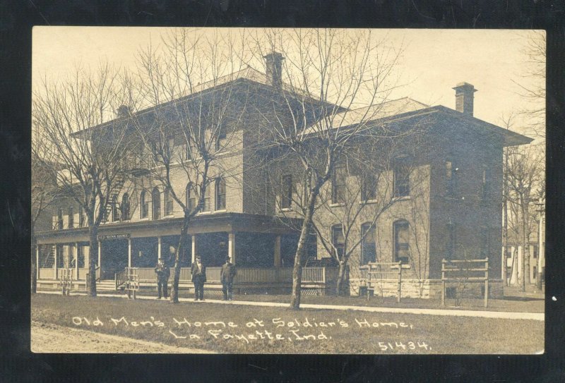 RPPC LA FAYETTE INDIANA SOLDIERS HOME LAFAYETTE CR CHILDS REAL PHOTO POSTCARD