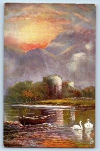 Fort William Scotland Postcard Inverlochy Castle c1910 Oilette Tuck Art