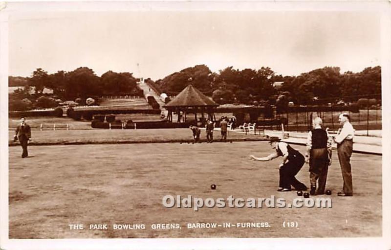 The Park Bowling Greens, Barrow in Furness Lawn Bowling Unused 