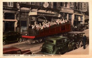 Canada Quebec Observation Car 1941