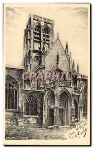 Postcard Old Church St Vincent Rouen