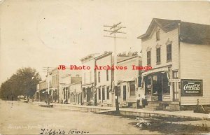 IL, Leaf River, Illinois, RPPC, Main Street, Business Section, 1911 PM, ML Photo