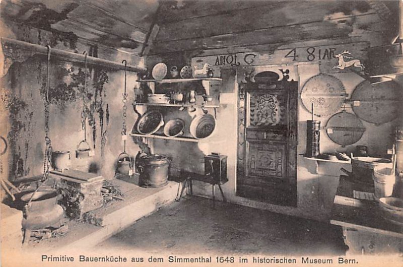 Primitive Bauernkuche aus dem Simmenthal Switzerland Unused 