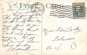 Columbus Ohio 1916 Postcard State House Pet Squirrel 