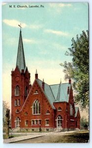 LATROBE, Pennsylvania PA ~ M.E. CHURCH Westmoreland County c1910s Postcard