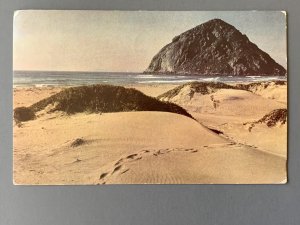 Morro Rock Morro Bay CA Chrome Postcard A1173090245