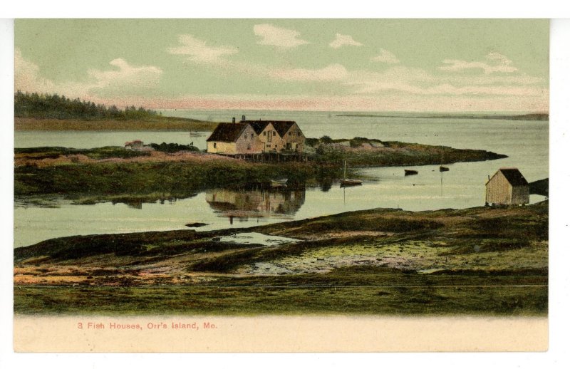 ME - Orr's Island. Fish Houses