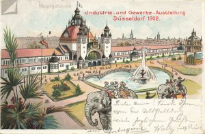 Germany Industrie-und Gewerbe-Ausstellung Dusseldorf in 1902 Postcard