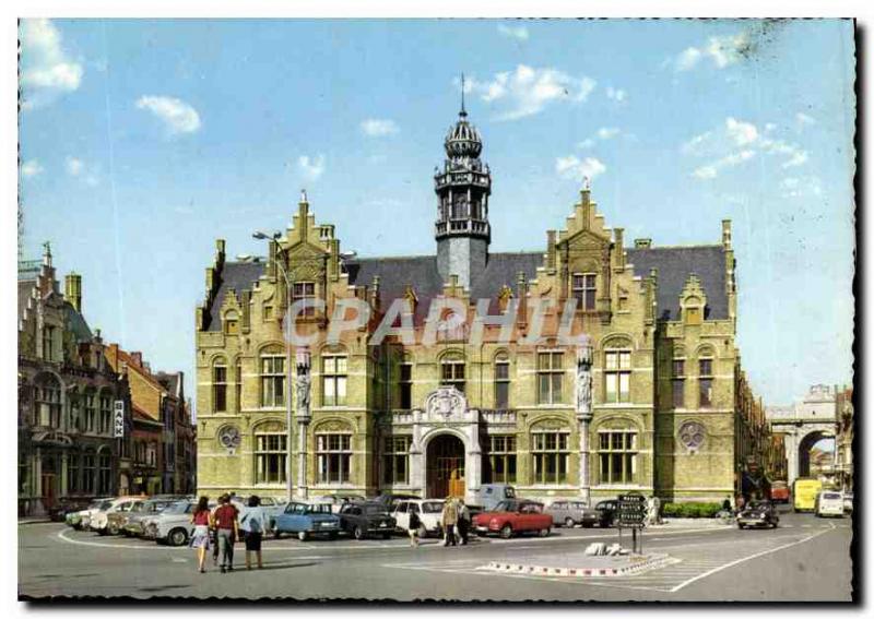 Postcard Modern Ieper Gerechtshot Courthouse