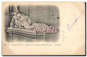 Old Postcard Dreux Chapelle St Louis Tomb of Princess Marie d & # 39Orleans