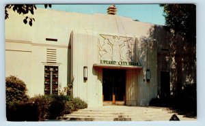 UPLAND, CA  ~ Upland CITY HALL ~ DECO 1960 San Bernardino County Postcard