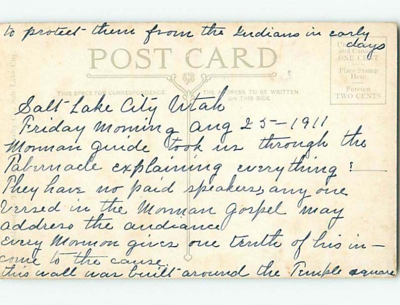 Divided-Back WALL ALONG THE STREET Salt Lake City Utah UT HM7782