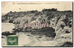 Old Postcard Saint Georges de Didonne Les Rochers Vallieres