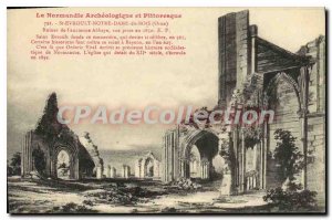 Postcard Old archaeological and scenic Normandy St Evroult Notre Dame du Bois...