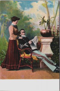 Romantic Couple In Love Vintage Postcard C140